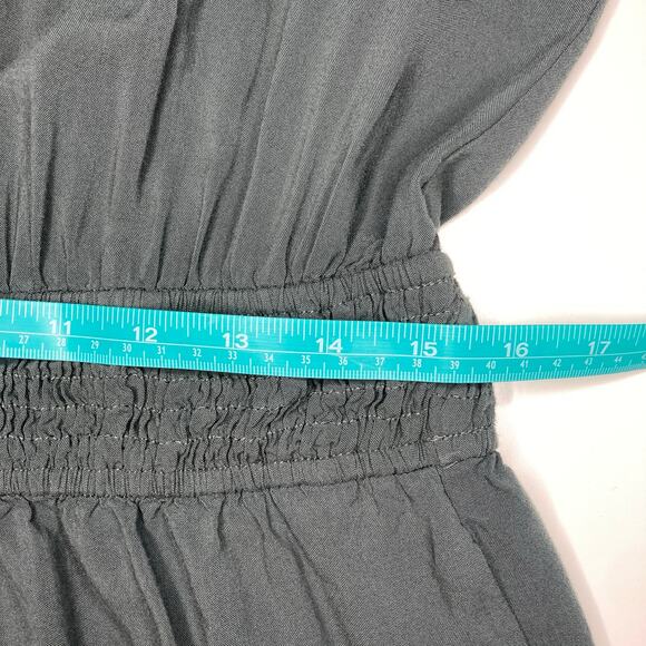 BCBGeneration Women's Size Large Long Sleeve  Olive Green Romper - Picture 5 of 6